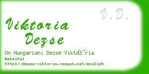 viktoria dezse business card